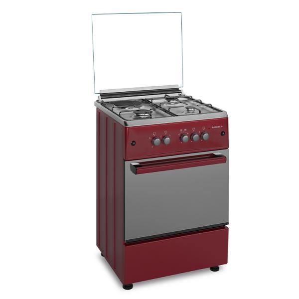 Maxi 60*60 (3+1) Burner Gas Cooker Red
