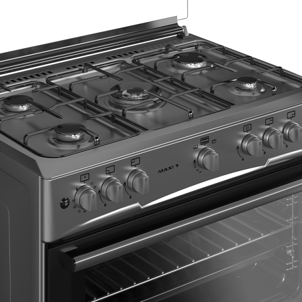 Maxi 60*90 5 Burner Gas Cooker INOX