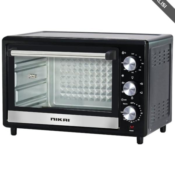Nikai 40 Litre Electric Oven, Light 3 knobs control,  1500W, 60 Minutes Timer - NT40RZ