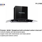 POLYSTAR 90CM TEMPERED GLASS RANGE HOOD – PV-JY9003BB